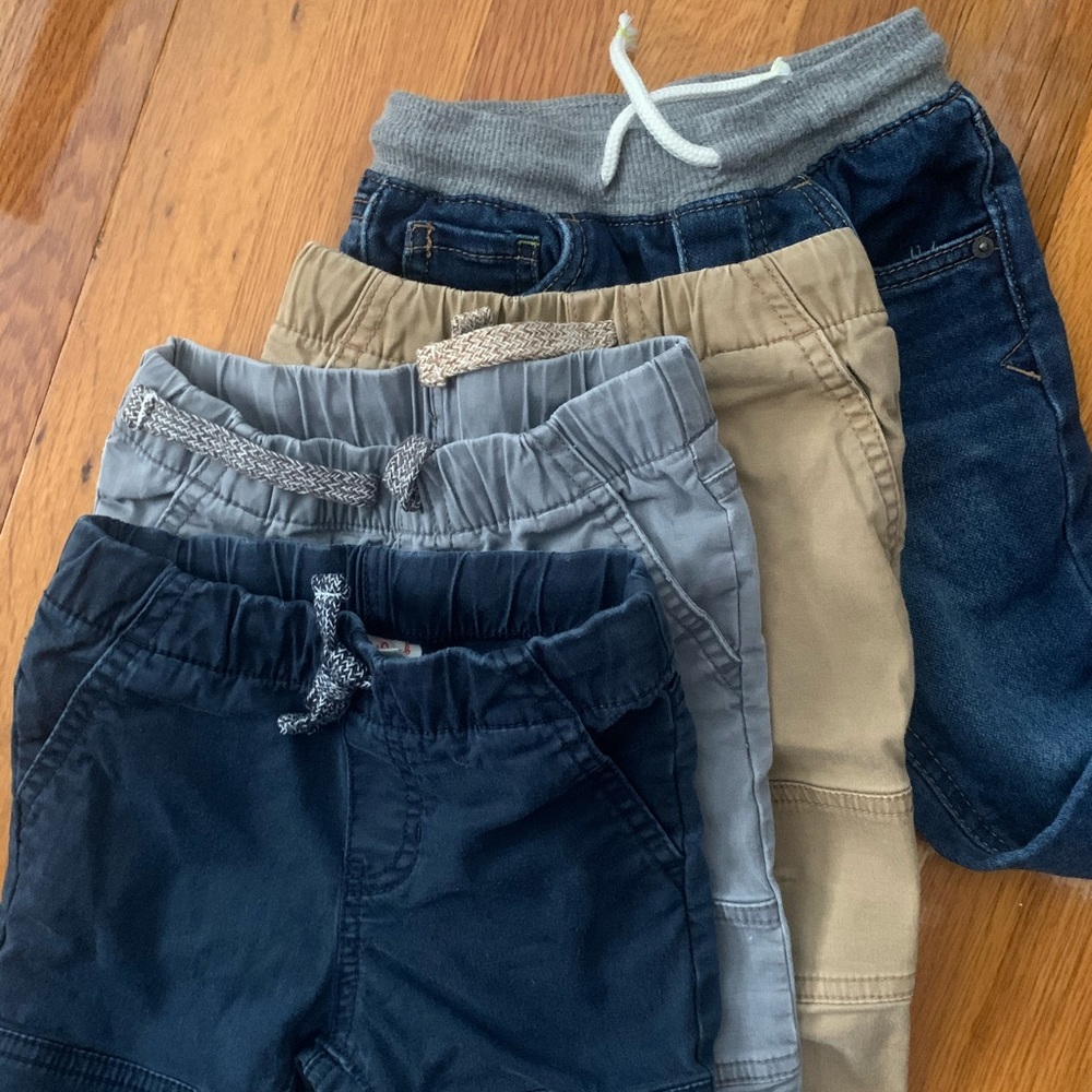 4 cat & jack pants size 18 months.